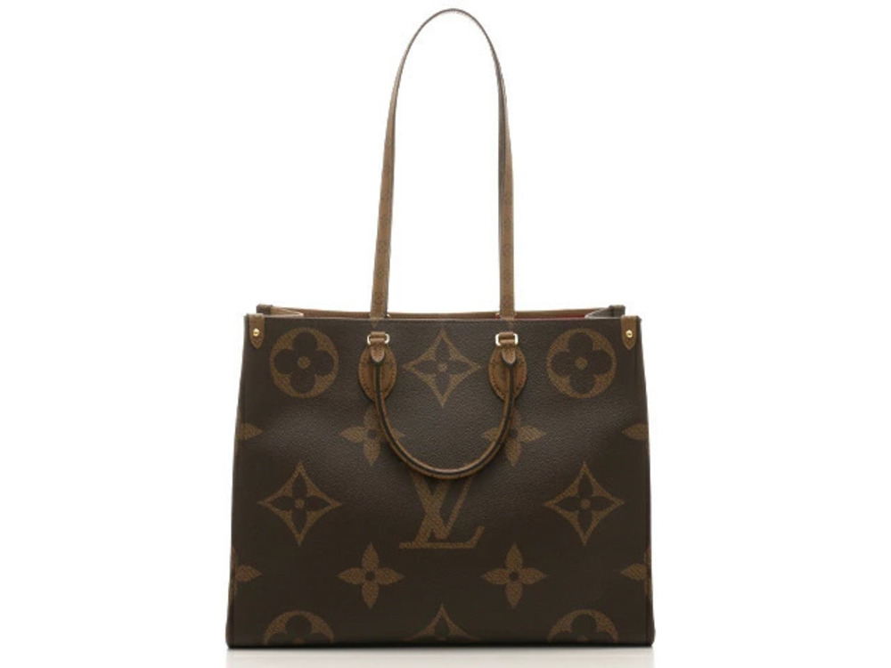 LOUIS VUITTON On The Go Shoulder Bag Monogram Reverse Brown Red